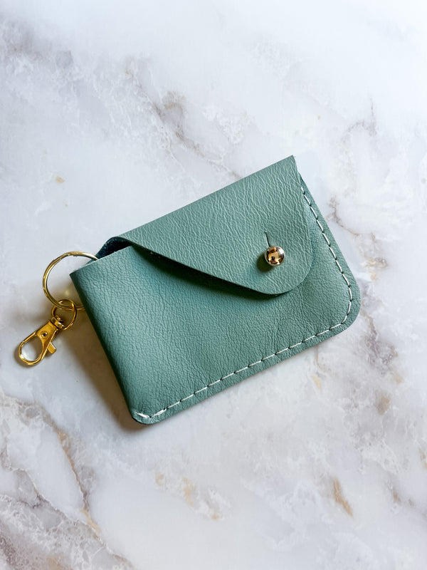 Mini Keychain Wallet - Aqua