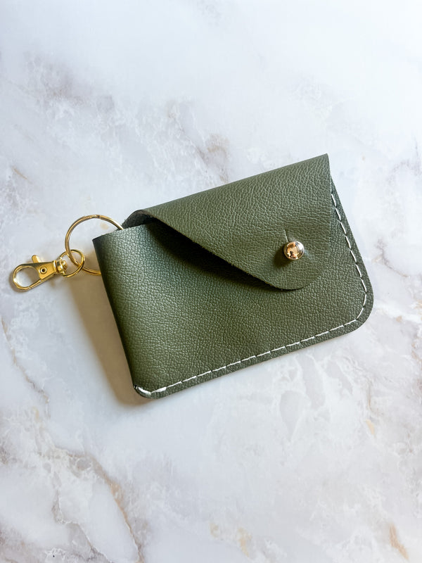 Mini Keychain Wallet - Olive