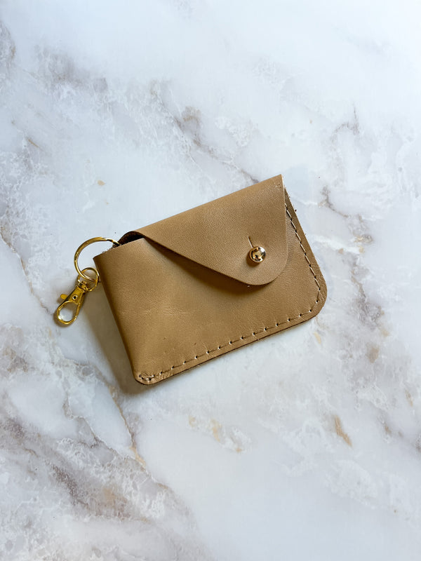 Mini Keychain Wallet - Toffee