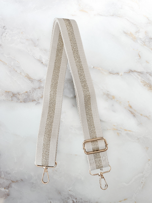 Bag Strap - Gold Stripe