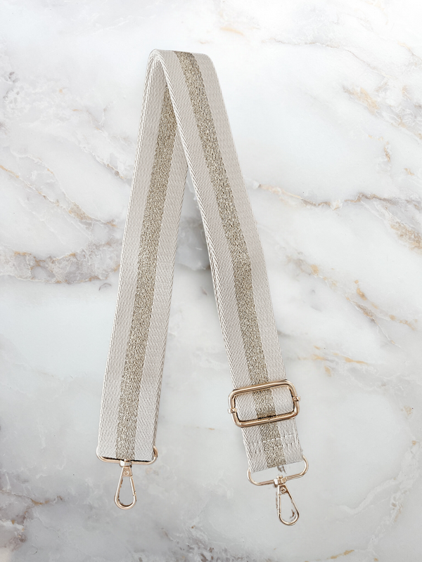 Bag Strap - Gold Stripe