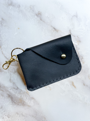 Mini Keychain Wallet - Black