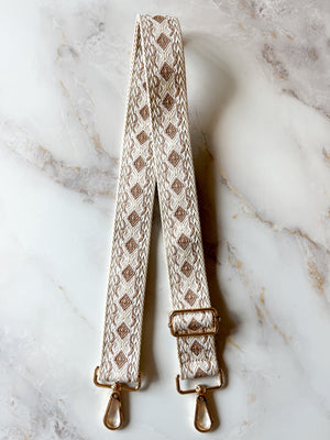 Bag Strap - Tan Diamond 1.5”