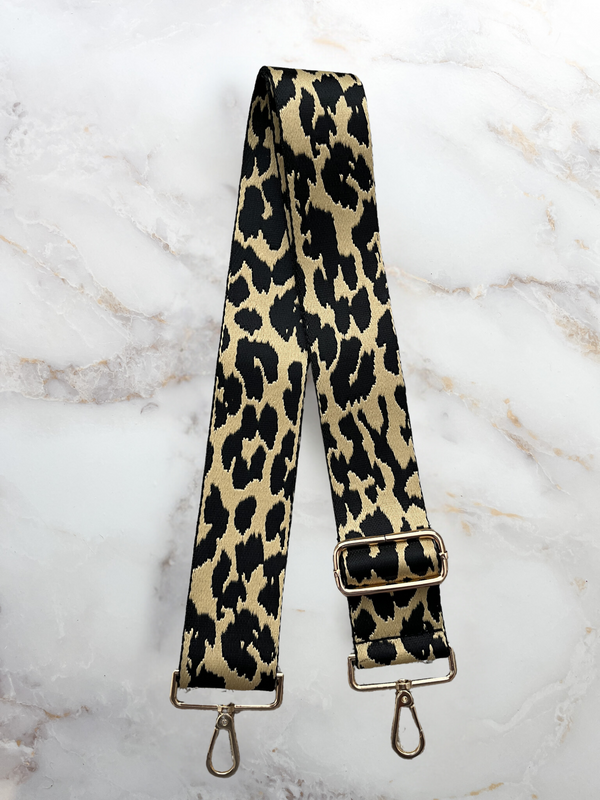 Bag Strap - Wheat Leopard 2"