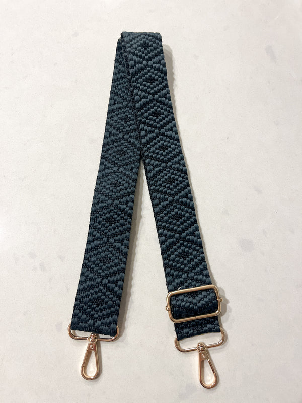 Bag Strap - Charcoal Woven