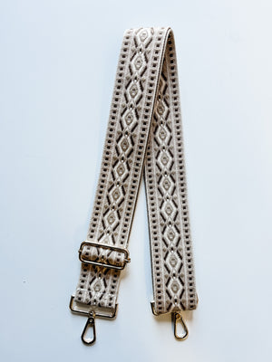 Bag Strap - Tan Diamond 2"