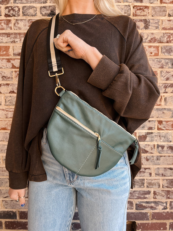 Celine Leather Crossbody Bag - Jade