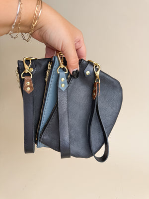 The Roadie Leather Wristlet, Brown Collection