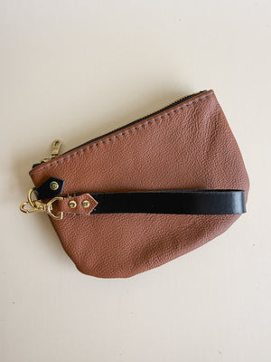 The Roadie Leather Wristlet, Brown Collection