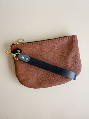 The Roadie Leather Wristlet, Brown Collection