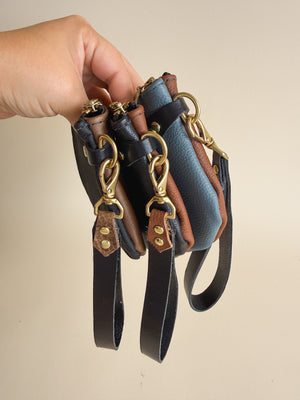 The Roadie Leather Wristlet, Brown Collection