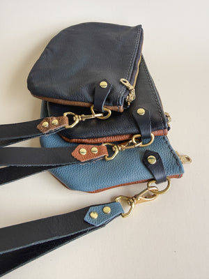 The Roadie Leather Wristlet, Brown Collection
