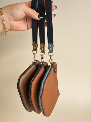 The Roadie Leather Wristlet, Brown Collection