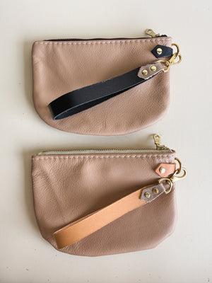 The Roadie Leather Wristlet, Champagne Collection
