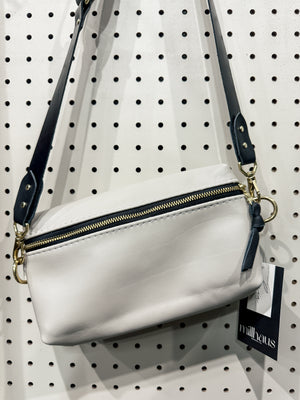 Shania Leather Sling Bag - Stone