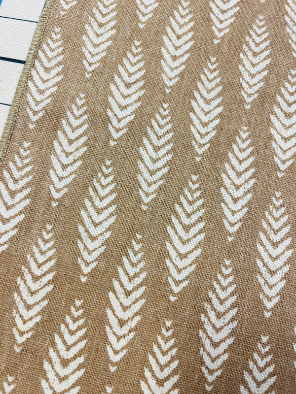 Reed Block Print, Wheat