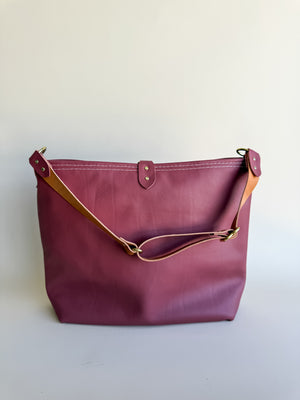 Wynonna Leather Tote Bag - Dusty Rose