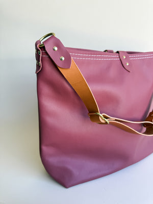 Wynonna Leather Tote Bag - Dusty Rose