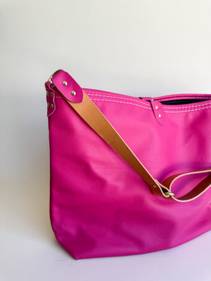 Wynonna Leather Tote Bag - Dragonfruit