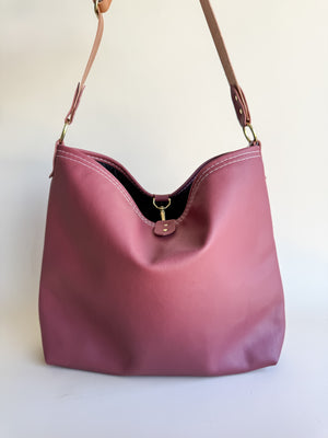 Wynonna Leather Tote Bag - Dusty Rose