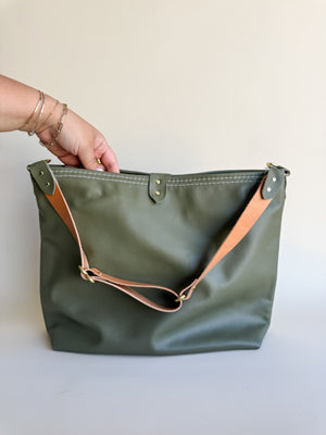 Wynonna Leather Tote Bag - Cactus