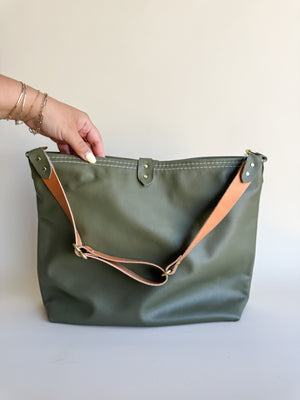 Wynonna Leather Tote Bag - Cactus