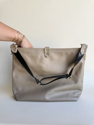 Wynonna Leather Tote Bag - Almond