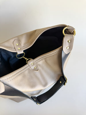 Wynonna Leather Tote Bag - Almond