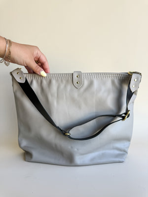 Wynonna Leather Tote Bag - Stone