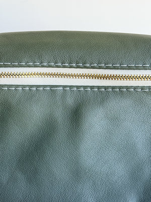 Shania Leather Sling Bag w/Strap - Olive ALMOST PERFECT