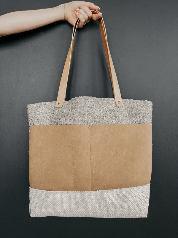 PBxMH Large Tote - Boucle/Gray