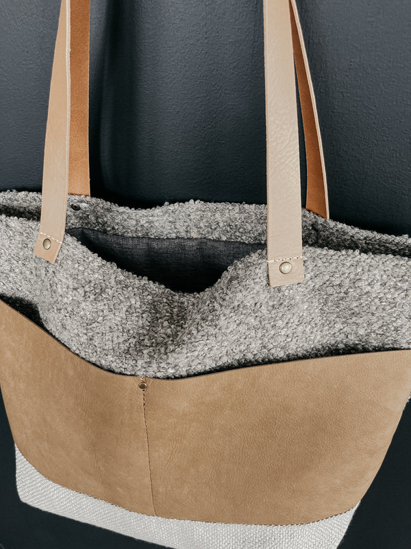 PBxMH Large Tote - Boucle/Gray