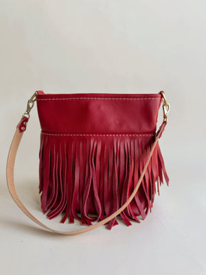 Reba Mini Bucket Bag - Cherry