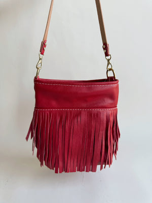 Reba Mini Bucket Bag - Cherry