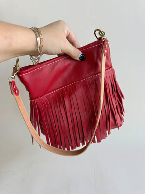 Reba Mini Bucket Bag - Cherry