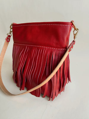 Reba Mini Bucket Bag - Cherry