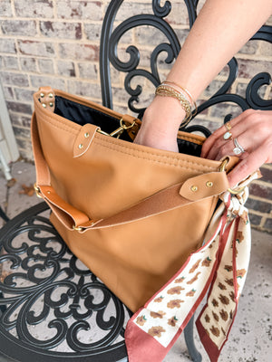 Wynonna Leather Tote Bag - Clay