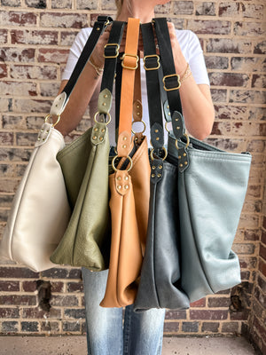 Wynonna Leather Tote Bag - Clay