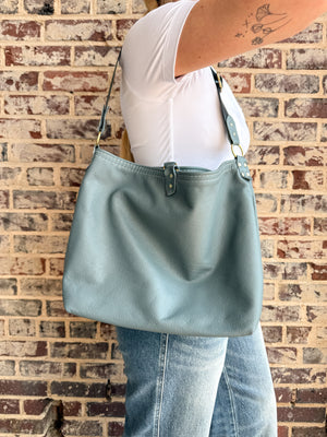 Wynonna Leather Tote Bag - Dusk