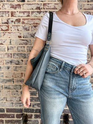 Wynonna Leather Tote Bag - Slate