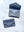 Leather Card Wallet - Blueberry