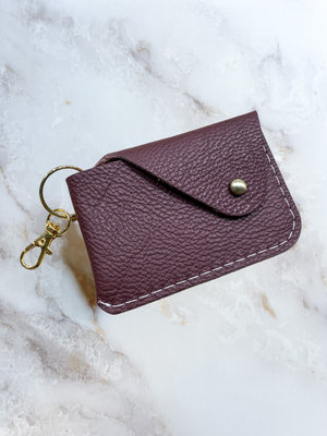 Mini Keychain Wallet - Bordeaux