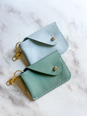 Mini Keychain Wallet - Aqua