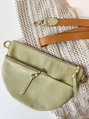 Celine Leather Crossbody Bag - Key Lime