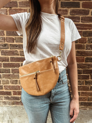 Celine Leather Crossbody Bag - Butterscoth