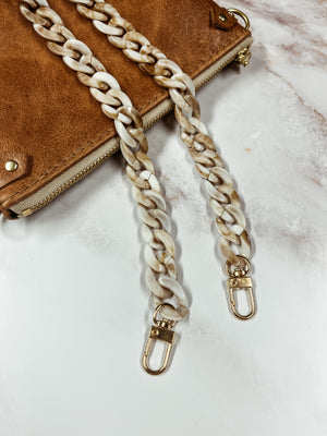 Chunky Chain Bag Strap, Natural