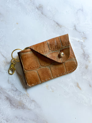 Mini Keychain Wallet - Flat Croc