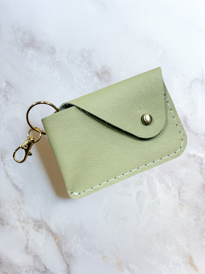 Mini Keychain Wallet - Key Lime