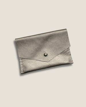 Leather Card Wallet - Champagne