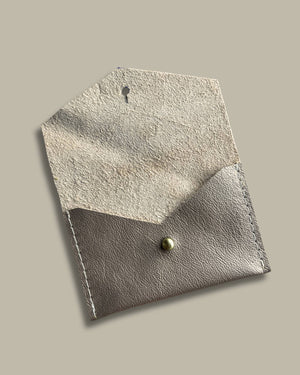 Leather Card Wallet - Champagne